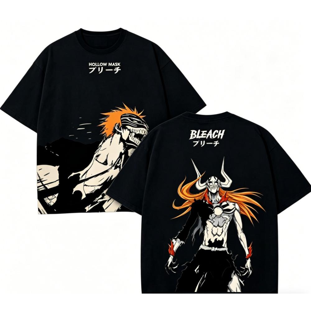 Bleach Anime Lover T Shirt Year Round Clothing Personality Clothes Plus Size Unisex New Model Couples High Quality Soft