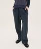 CHIQUITA Double Cotton Semi-Wide Pants Navy 250814Nv
