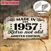 D Flat Pc Custom Personalized Retro Vintage Alu Sign Xcm Distressed Home Bar Man Cave Wall Decor (For Decoration Only)