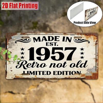 D Flat Pc Custom Personalized Retro Vintage Alu Sign Xcm Distressed Home Bar Man Cave Wall Decor (For Decoration Only)