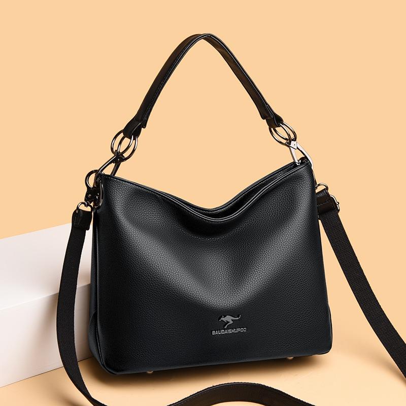 Women's messenger bag women's new fashion versatile hand bag large capacity soft leather shoulder mother bag