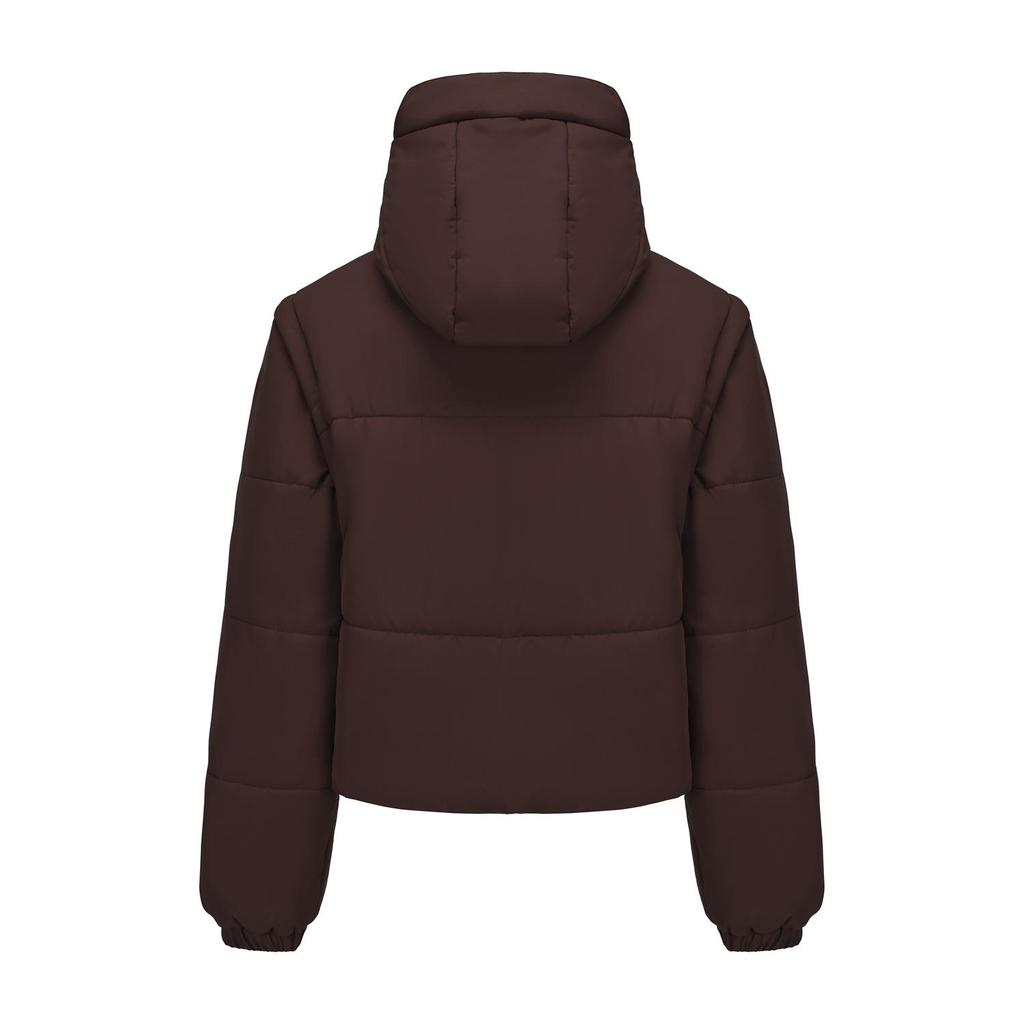 Chaquetas Acolchadas de Mujer Mangas Desmontables Convertibles en Chaleco Abrigo Corto Engrosado Ropa Exterior de Moda Conjunto Cálido de Invierno