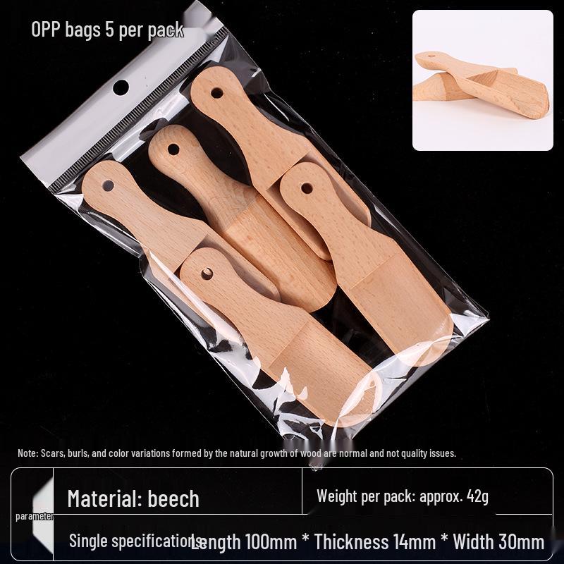 Solid Wood Tea and Bath Salt Spoon Set - Small Wooden Accessories