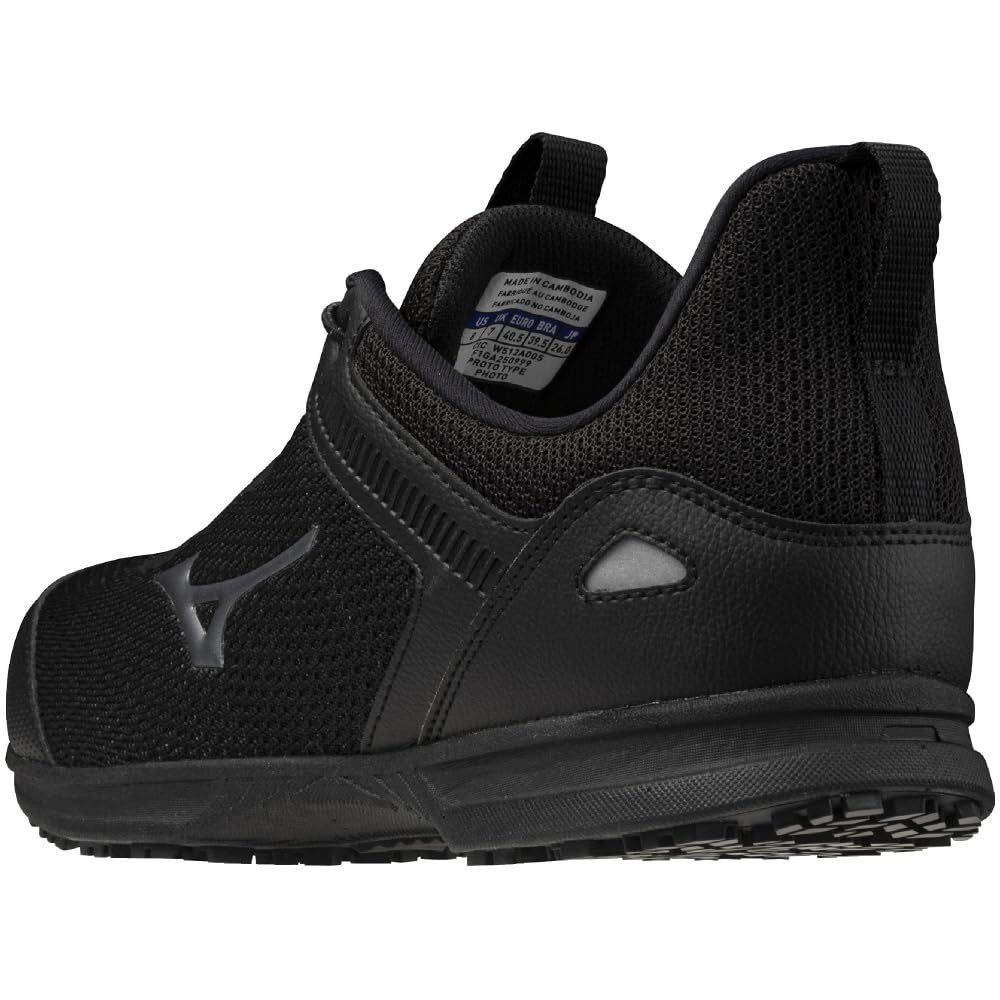 Mizuno Almighty EL 31L Work Size Shoes, F1GA2509, 26.5 Cm, Black/Silver