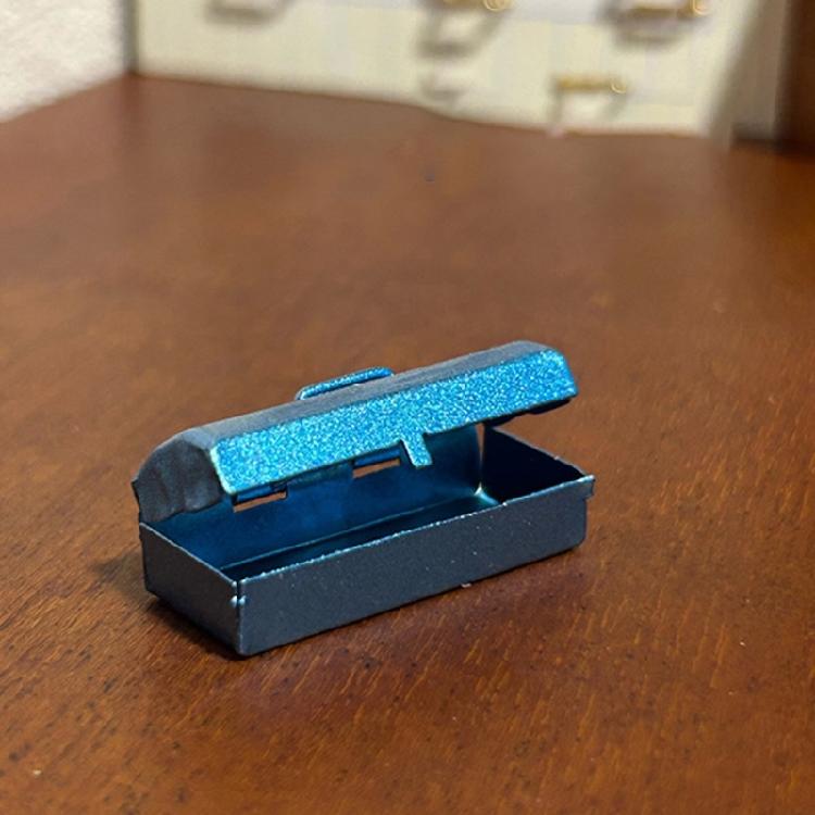 Doll House Toolbox Miniature Tool Kits Set With Hammer Screwdriver Wrench Pliers For Craft Model Project Displaying