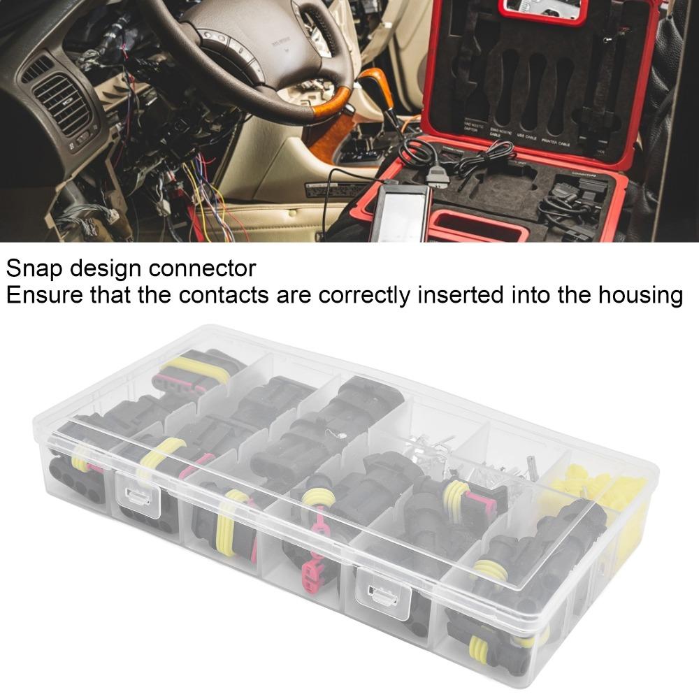 1/2/3/4 Pin Wire Connector Plug Kit Terminals Car Electrical Connector Terminals  Automotive