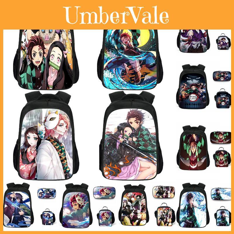 Large Capacity Demon Slayer Kimetsu No Yaiba Backpack With Durable Material And Stylish Design