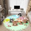 1pc Woodland Creatures Chair Carpet for Office, Soft Flannel Throw Mat, Perfect for Office,Holiday Party Decoration Choice Yy251113194