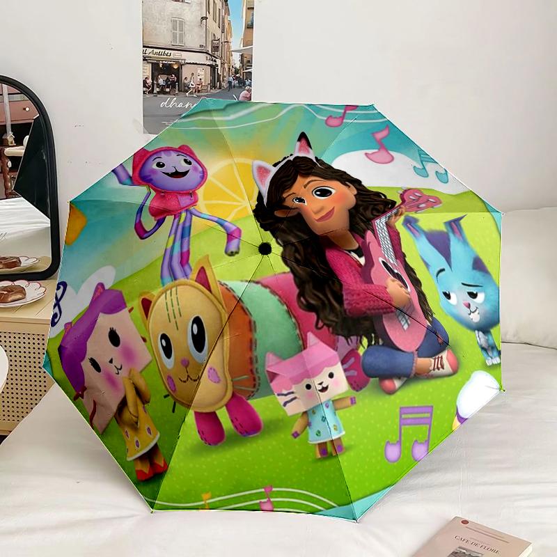 Colorful Friends Dollhouse Umbrella 8-Frame for Travel, Camping, Casual Lightweight Portable Umbrella, Essential for Every Family Holidays Gift