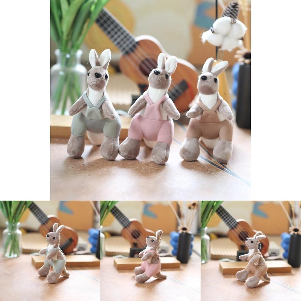 Cute Adorable Kangaroo Plush Toy Soft Keychain Cartoon Bag Accessory Doll 15cm