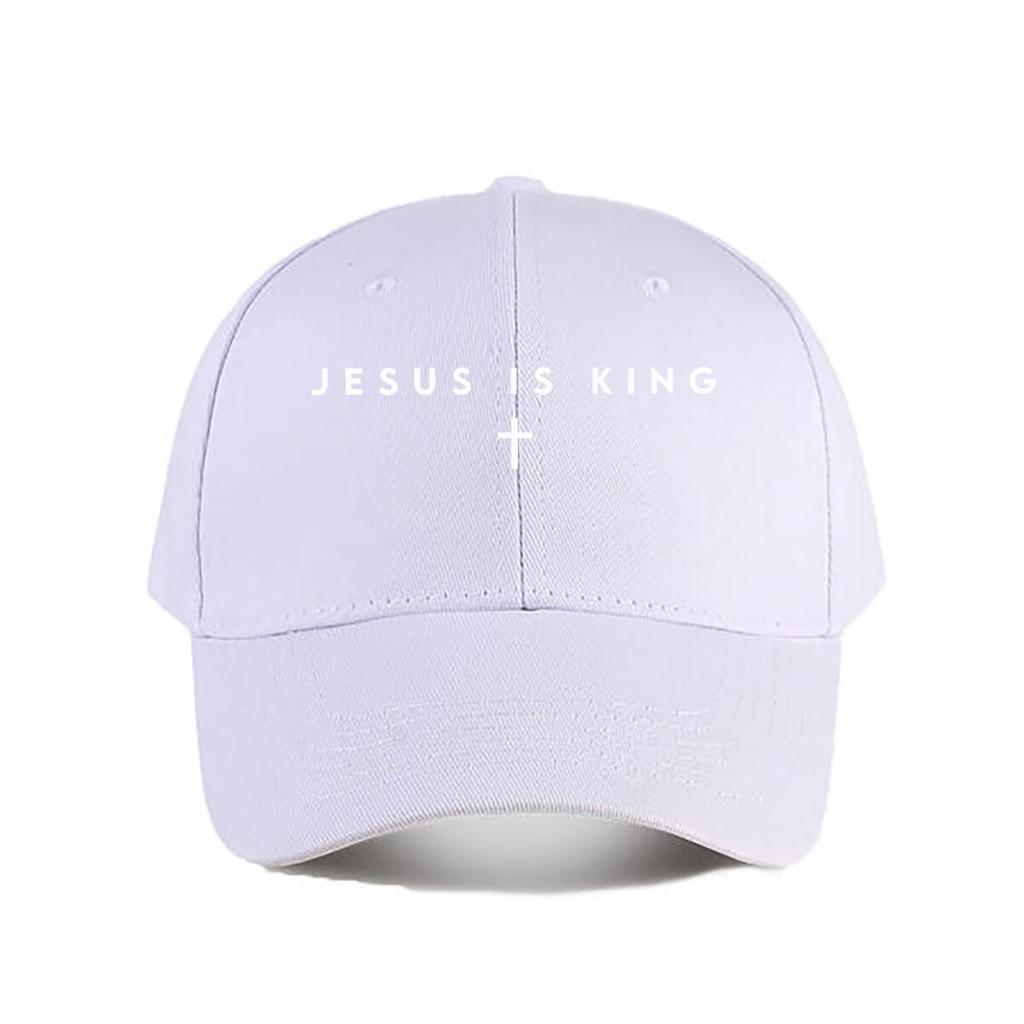 Jesus Is King Cross Christian Baseball Cap Fashion Unisex Sunhat Womens Outdoor Sports