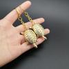 Fashion Feng Shui Golden Money Turtle Lucky Fortune Wealth Home Office Decoration Tabletop Ornaments Lucky Gift