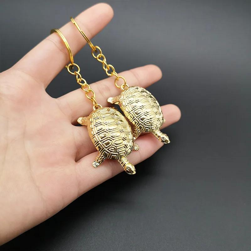 Fashion Feng Shui Golden Money Turtle Lucky Fortune Wealth Home Office Decoration Tabletop Ornaments Lucky Gift