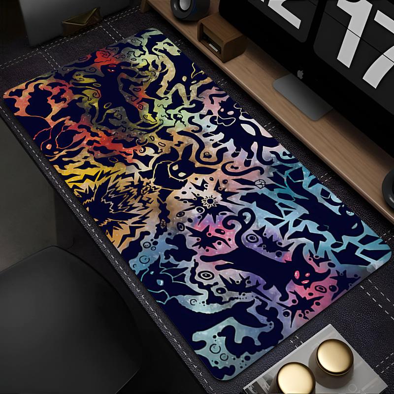 Water Pokemon Vaporeon Art Large Gaming Mouse Pad Waterproof Non-slip