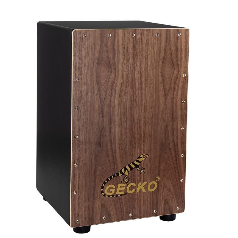 Gecko Wooden Cajon Box Drum with Bag - Mini Hand Percussion Instrument