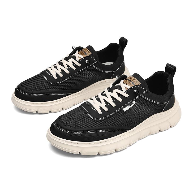 

Fashion Casual men s shoes Comfortable and breathable style fashion outdoor street shoes Black Versatile daily high-quality shoes 39 чёрный