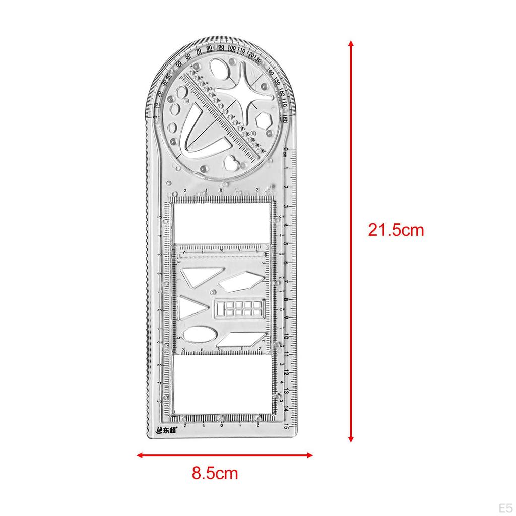 Geometric Ruler Office Painting Template for Teachers Sewing Building