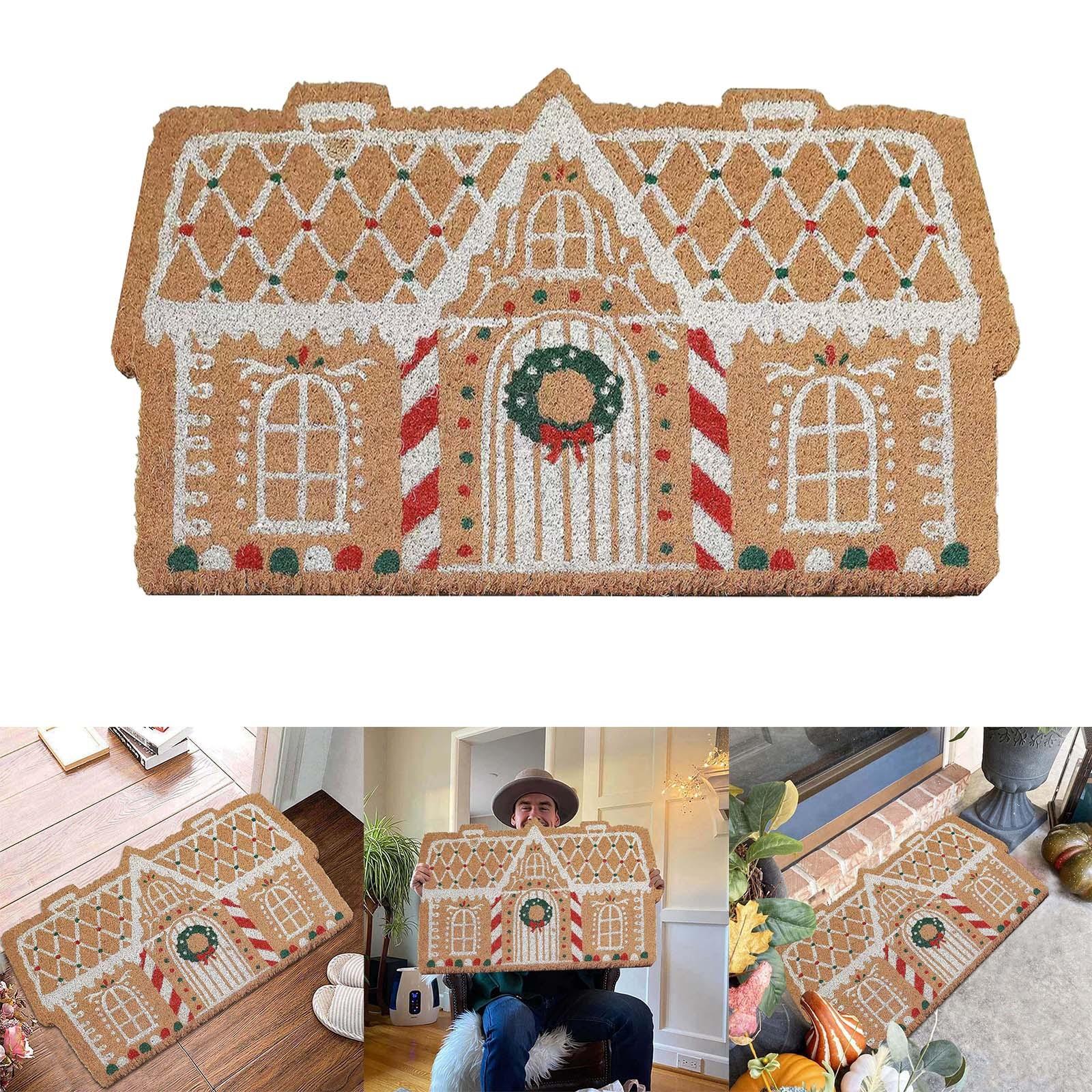 

Christmas Decoration Floor Mat Entrance Carpet Doormat Bedroom Anti Slip Rugs 2025 Merry Christmas Navidad 2025 New Year Gift One Size хаки