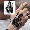 1 Foglio Tatuaggi Temporanei Teschio Ancora Insetto Per Mani Collo Adulti, Adesivi Tatuaggi Finti di Halloween Tatuaggi Realistici a Lunga Durata