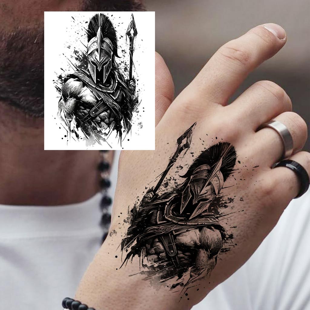 1 Foglio Tatuaggi Temporanei Teschio Ancora Insetto Per Mani Collo Adulti, Adesivi Tatuaggi Finti di Halloween Tatuaggi Realistici a Lunga Durata
