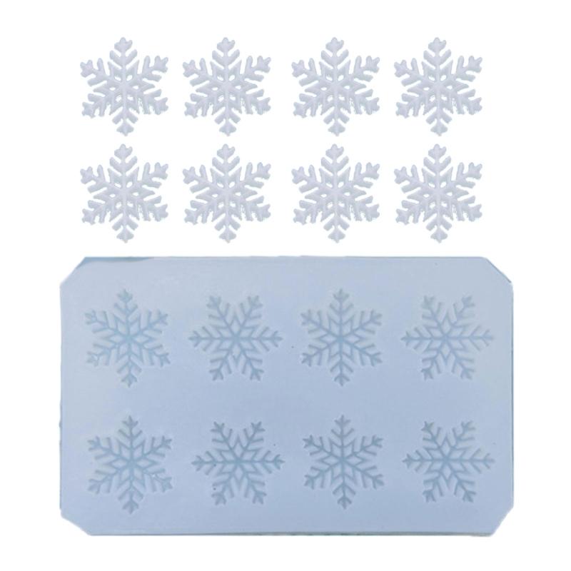 Snowflake Silicone Mold For Chocolate Baking Christmas Cake Decoration Reusable Food Safe Nonstick Design Mould