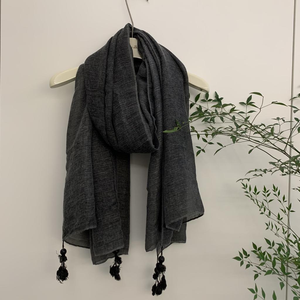 Korean Version Of Intellectual Style Linen Cotton And Linen Thin Scarf Fashionable Women'S Travel Shawl Versatile Foreign Style Silk Scarf