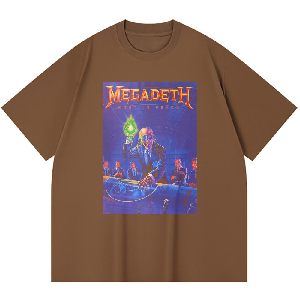 230 g/m² 100% Baumwolle Heavy Metal T-Shirt Rockband Beliebte Musik Druck Unisex Schweres Baumwoll-T-Shirt