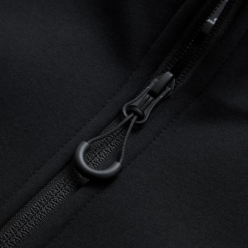 Li Ning Fitness Series Anti-Static Anti-Bacterial Warm Letter Zipper Stand Collar Comfortable Breathable Fleece Sports Hoodie Men Hoodies AWDU977-5