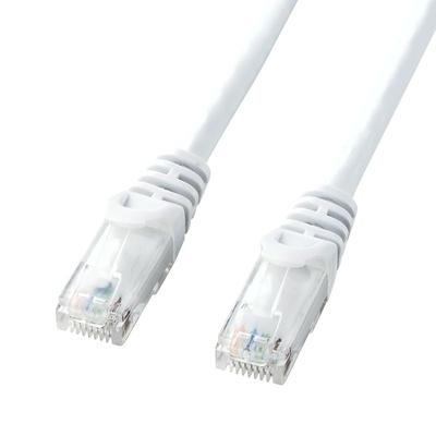 Sanwa Supply CAT6 LAN Cable for Modem (2m) UTP 1Gbps/250MHz RJ45 with Anti-Snag Connector, White LA-Y6-02W