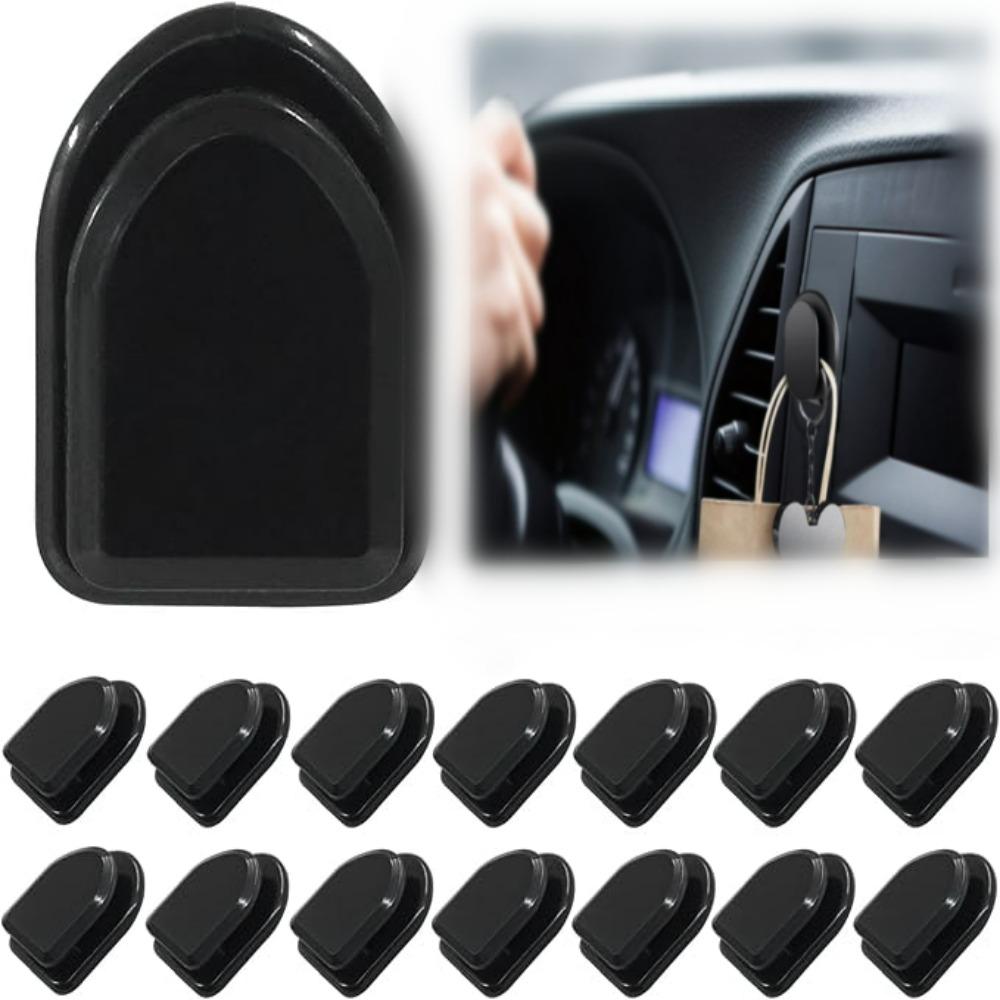 Mini Car Hooks Portable Strong Adhesive Invisible Hanger for Storage and Sorting Boxes of Multi-purpose Vehicles Car Interior