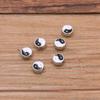 DIY Alloy Jewelry Accessories: White KKC Oil Drop Tai Chi Bagua Black & White Pendant Beads