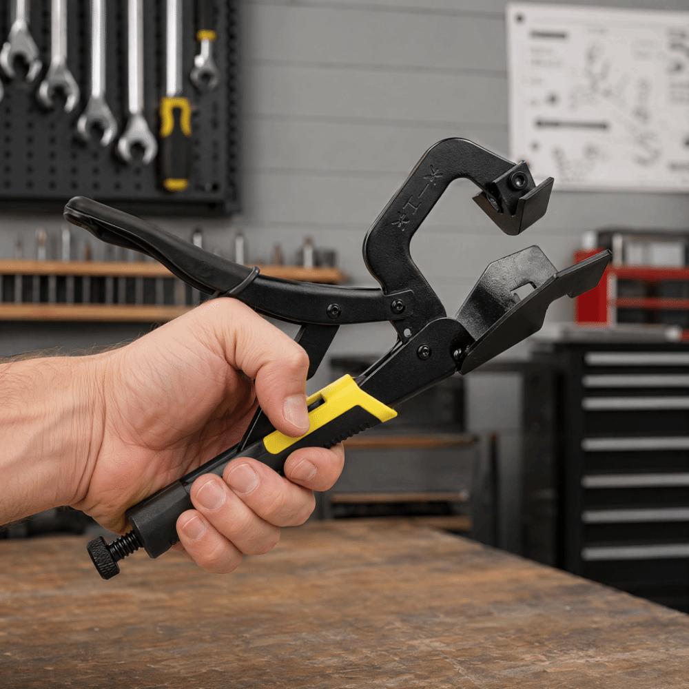 2 Pcs Precise Woodworking Right Angle Clamp Quick Assembly Tool For Cabinet Assembly