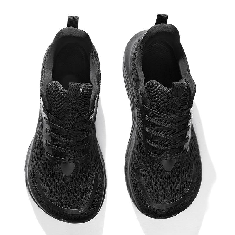 Men's Wide Fit Mesh Running Shoes with Shock-Absorbing Soles - 2026 Spring/Summer Collection