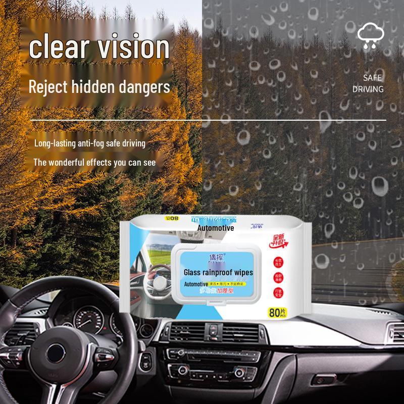 Regenfeste & Antibeschlag Glaswischtücher für Autofenster und Spiegel
