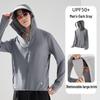 Unisex Outdoor UV Protection Clothing with Detachable Brim - UPF 50+ Breathable Summer Fishing Wear