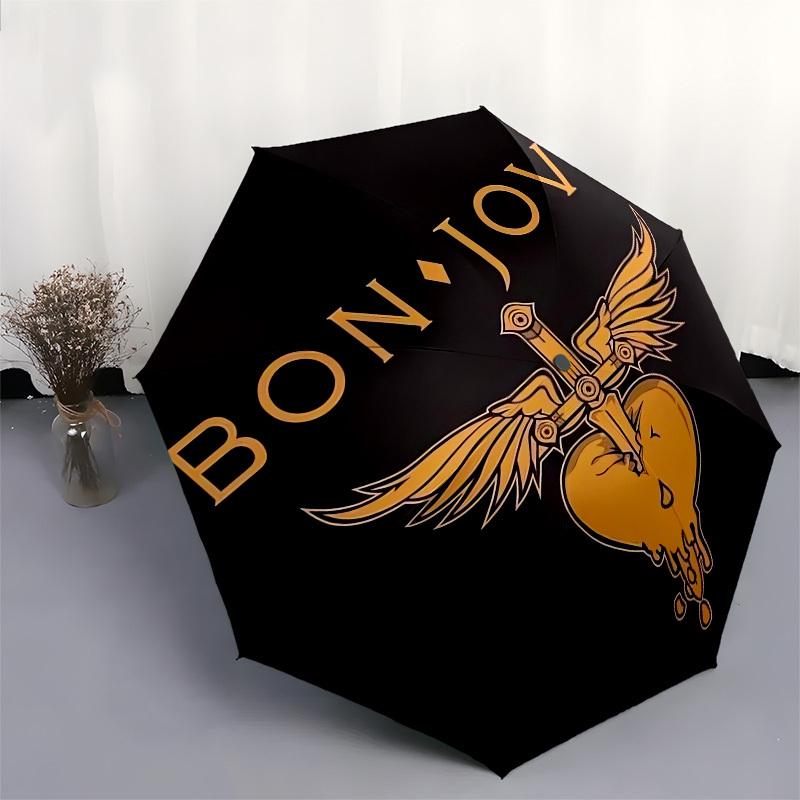 1 Stück Bon Jovi Herz mit Flügeln Geeignet für alle Jahreszeiten RegenschirmFP165