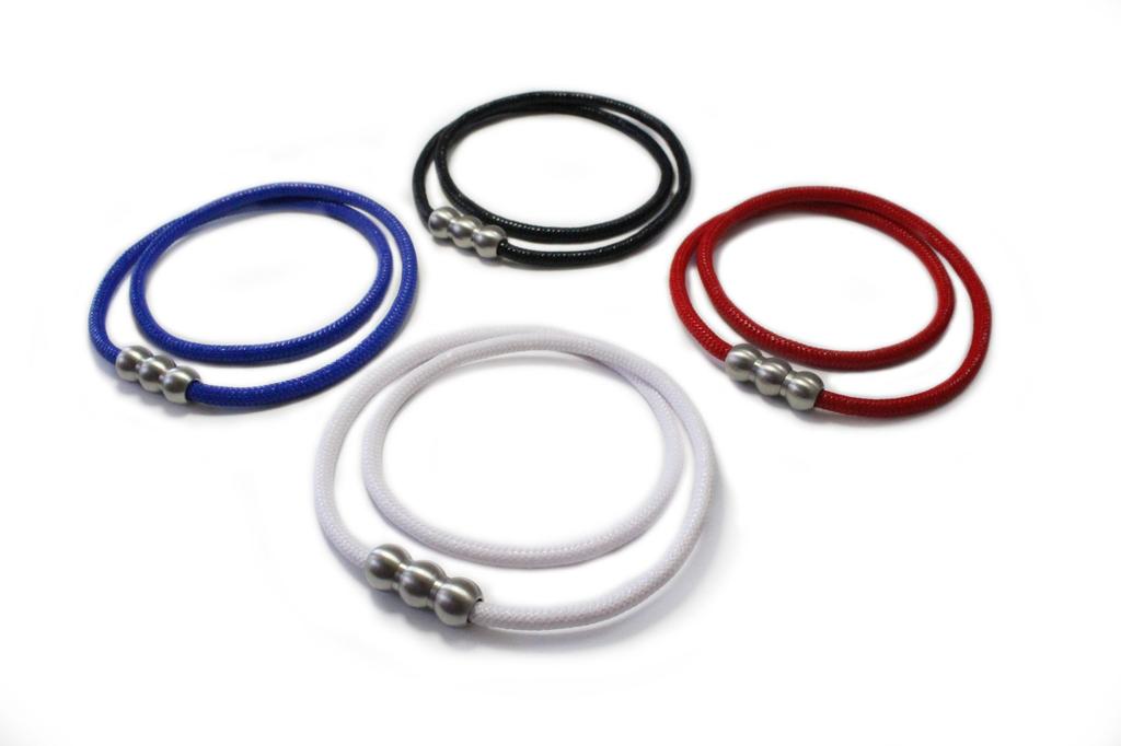 Collier de Sport Erg WAVE x L53cm Baseball Tennis Golf Marathon Tennis de Table Gym Équilibre Magnétique Smartphone Cou Raide Épaules Raides Engourdissement