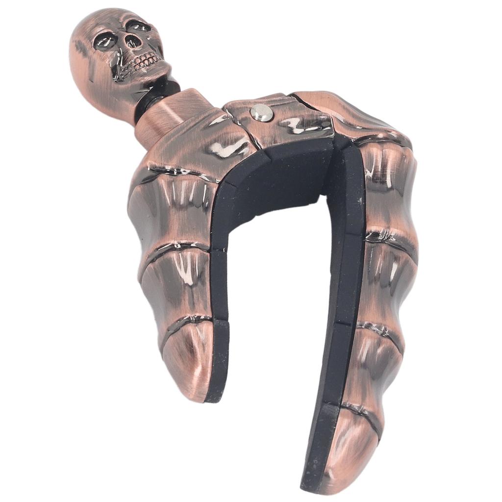 Guitar Capo Skull Knob Locking Design Soft Silicone Scratch Resistant Capo for Electric Acoustic Guitars Ukulele