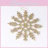 Charming 12cm Plastic Snowflake Ornaments For Christmas Tree Decorations In Gold Red Silver Pink And White