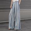 Women's Linen Blend Tie-Dye Wide-Leg Pants