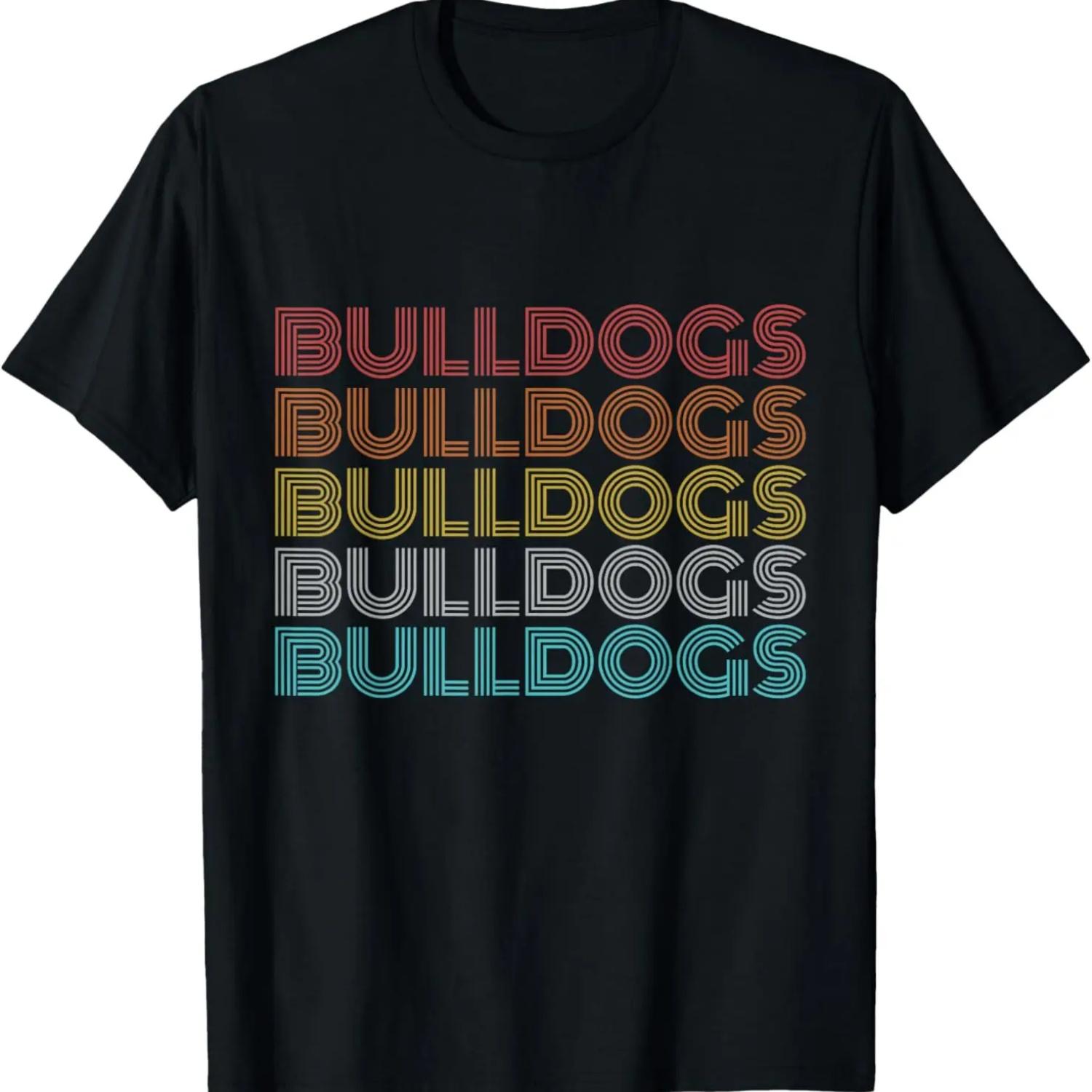 Retro Vintage Bulldogs T-Shirt S