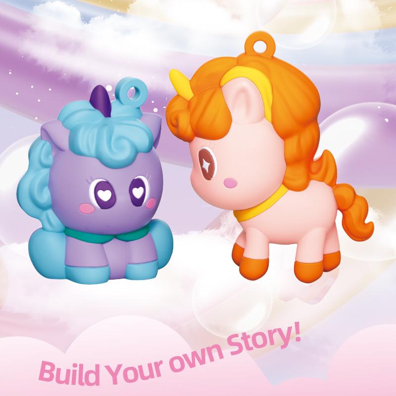 Little Luban Cute Pony Building Blocks - Trendy Educational Toy & Ornament for Boys and Girls Birthday Gifts.