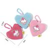 Cute Solid Color Mobile Phone Lanyard Change Bag Cartoon Mesh Keychain Earphone Bag Student Card Bag Mini Storage Bag