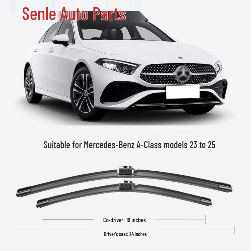 Compatible Mercedes-Benz A-Class A200L/A180L Wipers - Frameless, Silent Car Accessories, 2022-2021 Models