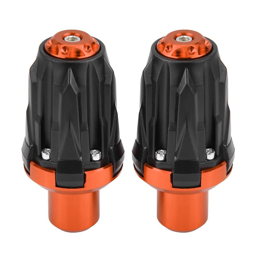 1 Pair of 10mm Motorcycle Exhaust Frame Sliders Anti Crash Pad Falling Protector Orange