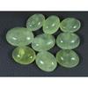 20-24 MM Natural Prehnite Ring Size Oval Cabochon Loose Gemstone 09 Pcs Lot C-1744