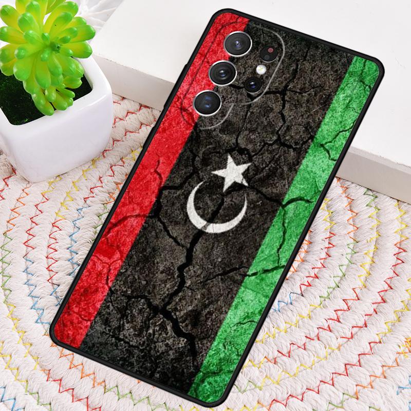 Libya Flag Silicone Phone Case For Samsung Galaxy note 10 pro S26 S25 S24 S23 S22 S21 Plus S25Ultra Capa Cover