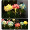 Fairy Hydrangea Lights, Solar Garden Stake Lights, Waterproof LED Flower Light, Colorful Outdoor Hydrangea Lamp for for Patio Lawn Pathway Decor