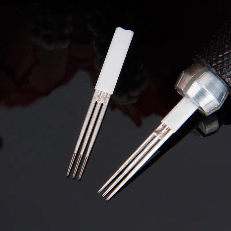 3P Round Microblading & Shading Eyebrow Needle Cartridge for Semi-Permanent Tattooing