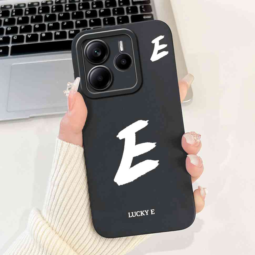 Case For Redmi Note 14 4G 5G Luxury Letters Covers Soft Silicone Phone Case For Xiaomi Redmi Note 14 Note14 5G Back Cover Fundas